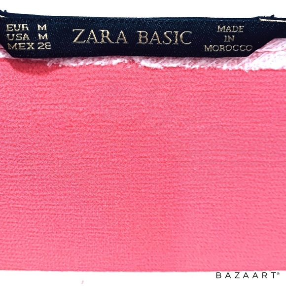 Zara Basic Zip Front Shift Dress Sz:M - Picture 4 of 5